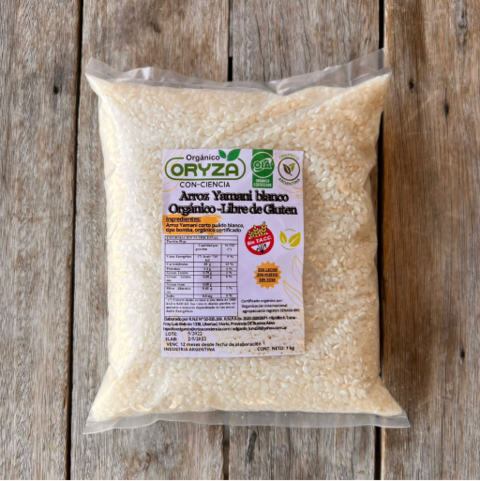 Arroz yamani blanco orgánico x 1kg