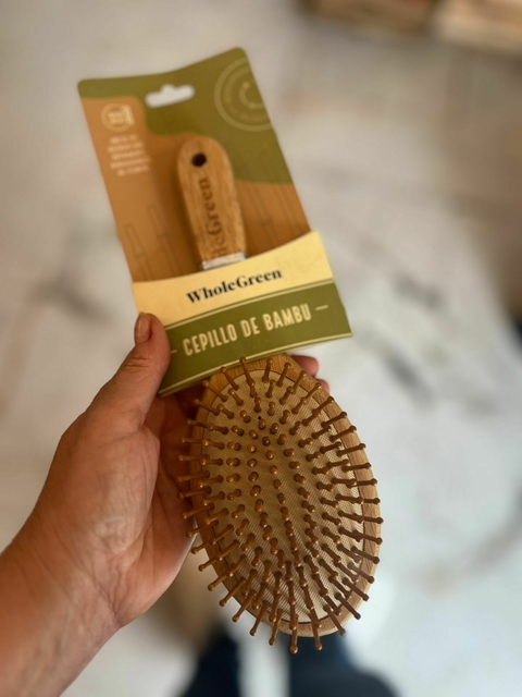Cepillo para el cabello de bambú