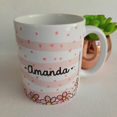 Caneca Alfabeto Floral - comprar online