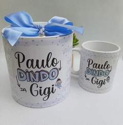 Caneca com Tubolata Padrinhos Batismo