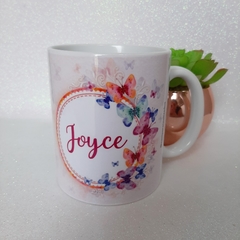 Caneca Alfabeto Floral - loja online