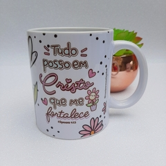 Caneca Alfabeto Floral - loja online