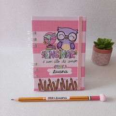 Caderno Mini A6 Prof