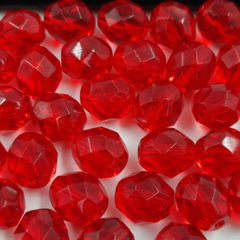 Conta Cristal Jablonex 8mm - Vermelho - comprar online