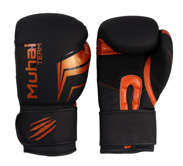 GUANTES DE BOXEO TMT MIXED MARTIAL ARTS NEGRO/NARANJA