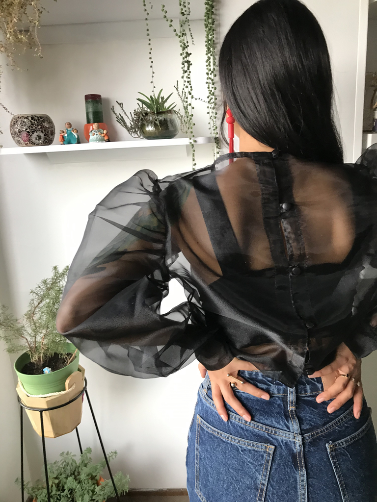 Blusas sales de organza