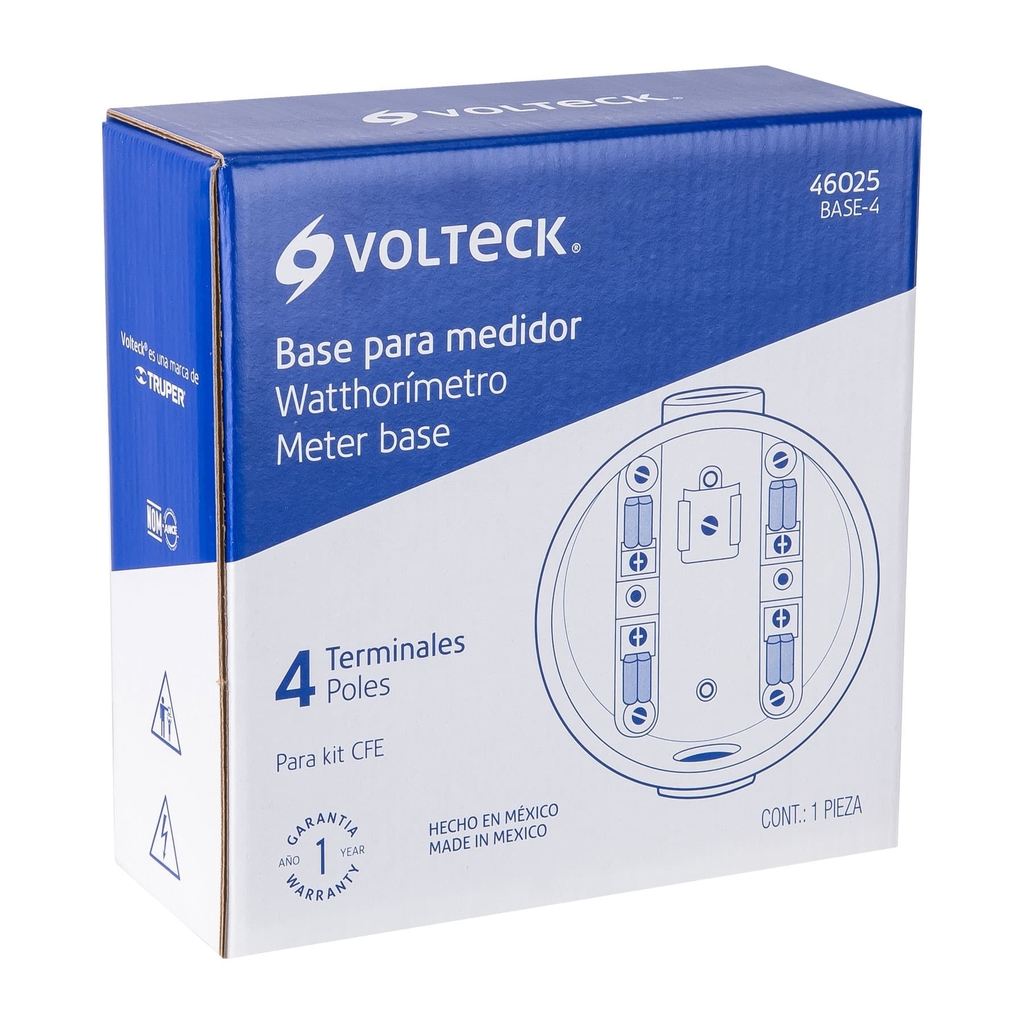 Caja Socket Contador Monofasica (46025) Volteck — El Arenal