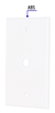 Placa de ABS pasacable, Standard, blanco, Volteck - comprar en línea