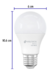 Lámpara LED A19 8 W (equiv. 60 W), luz cálida, caja, Basic en internet