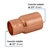 Cople reducción bushing cobre 3/4'x 1/2', Foset - comprar en línea