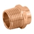 Conector de cobre, rosca exterior 1/2', Foset