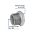 Reducción bushing acero galvanizado 1'x 3/4', Foset - comprar en línea