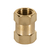 Cople de latón, tipo FF, cuerda 1/4 NPT, Truper