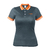 Playera polo performance para mujer, gris, CH, Truper