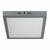 Luminario LED tipo plafón 18 W, cuadrado, luz de día, gris