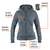 Sudadera gris para dama, talla M, Truper - Konstru Tools ®