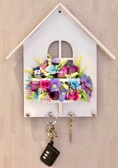 Porta Chaves Floral