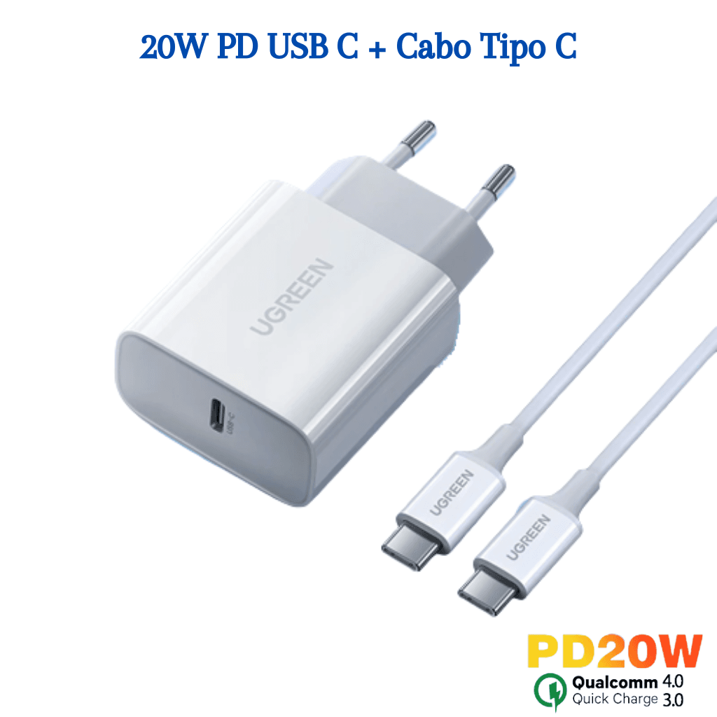 Carregador USB-A WB 22.5W Branco