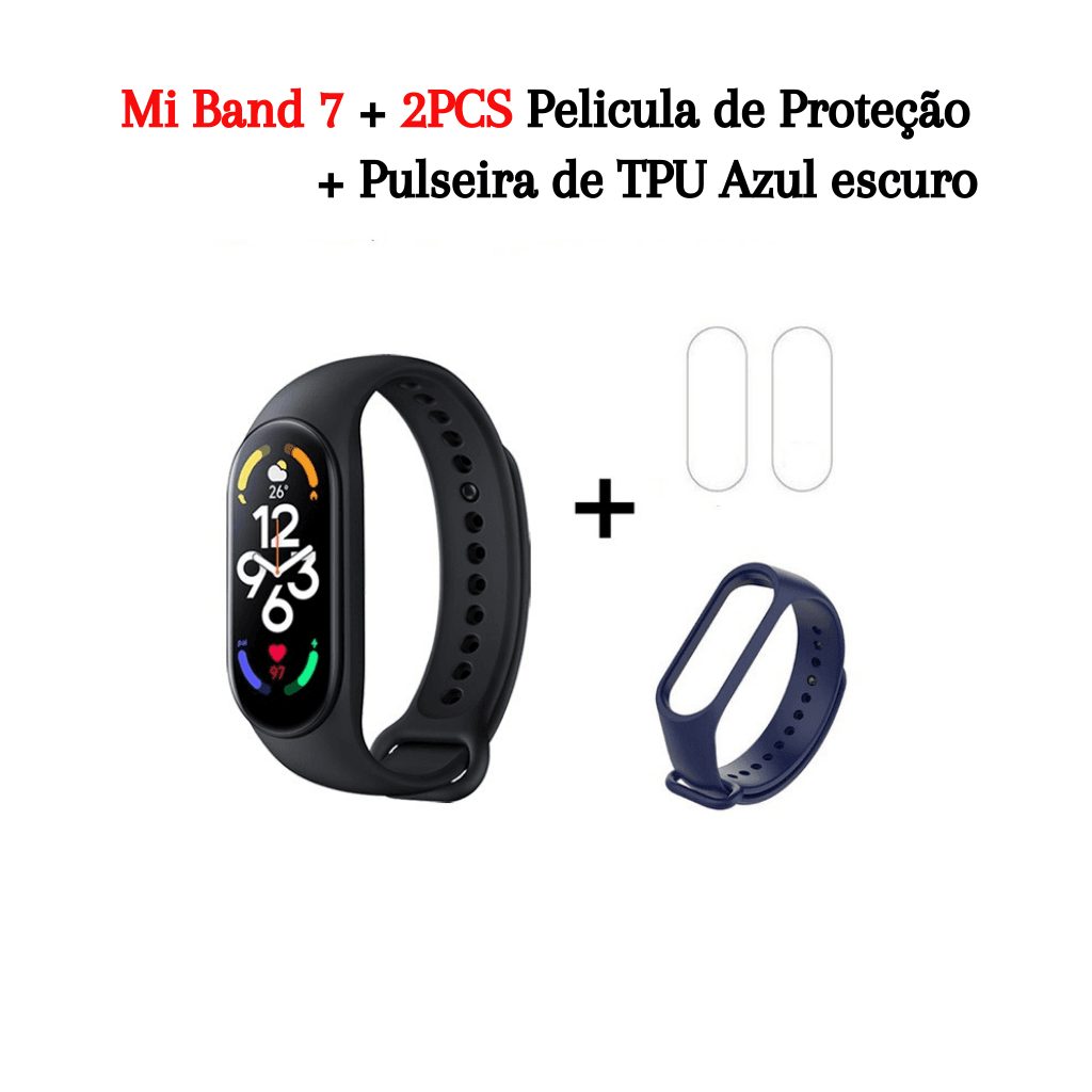 Relógio Pulseira Smartwatch Inteligente Xiaomi Mi Band 7 - Original - Preto