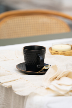 Set plato y taza Negra - CASAVIDA