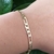 Pulseira Elos 3 por 1 feminina, banhado em ouro 18k