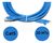 Cabo De Rede Rj45 20 Mts Ethernet Patch Cord Cat5 Azul