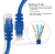Imagem do Cabo De Rede Rj45 3 Mts Ethernet Patch Cord Cat5 Azul 10 Pçs