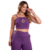 Conjunto Alfaiataria Calça com Cropped Luiza - Roxo - Loira Morena