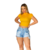 Blusa Cropped amarelo