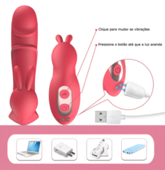 Vibrador Rabbit Penetrável com Controle Remoto na internet