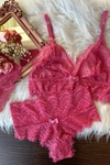 Conjunto sem bojo rosa