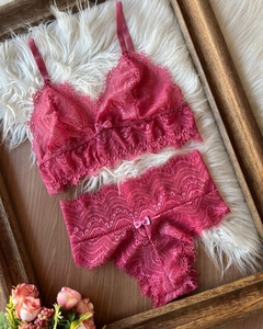 Conjunto sem bojo rosa na internet