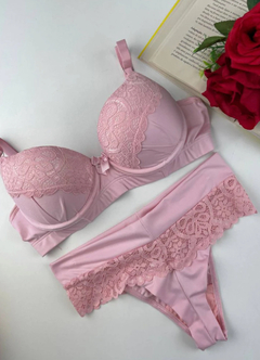 Conjunto rosa bebê