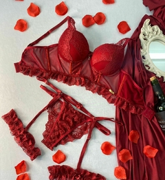 Conjunto COM Bojo e Liga - Love Boutique Sensual