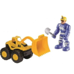 Boneco Com Carrinho Work Force Constructor - Bs Toys - comprar online