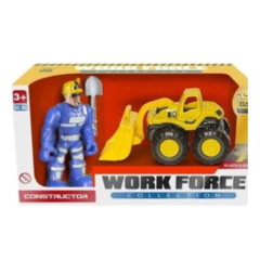 Boneco Com Carrinho Work Force Constructor - Bs Toys