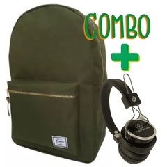 Mochila Casual Poliéster Convoy + Headphone KAPBOM