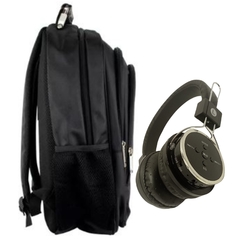 Mochila Executiva Reforçada Aço Notebook Swissland - Cor Preto + 1 Headphone - Dixxe - Comércio de Importação e Exportação.