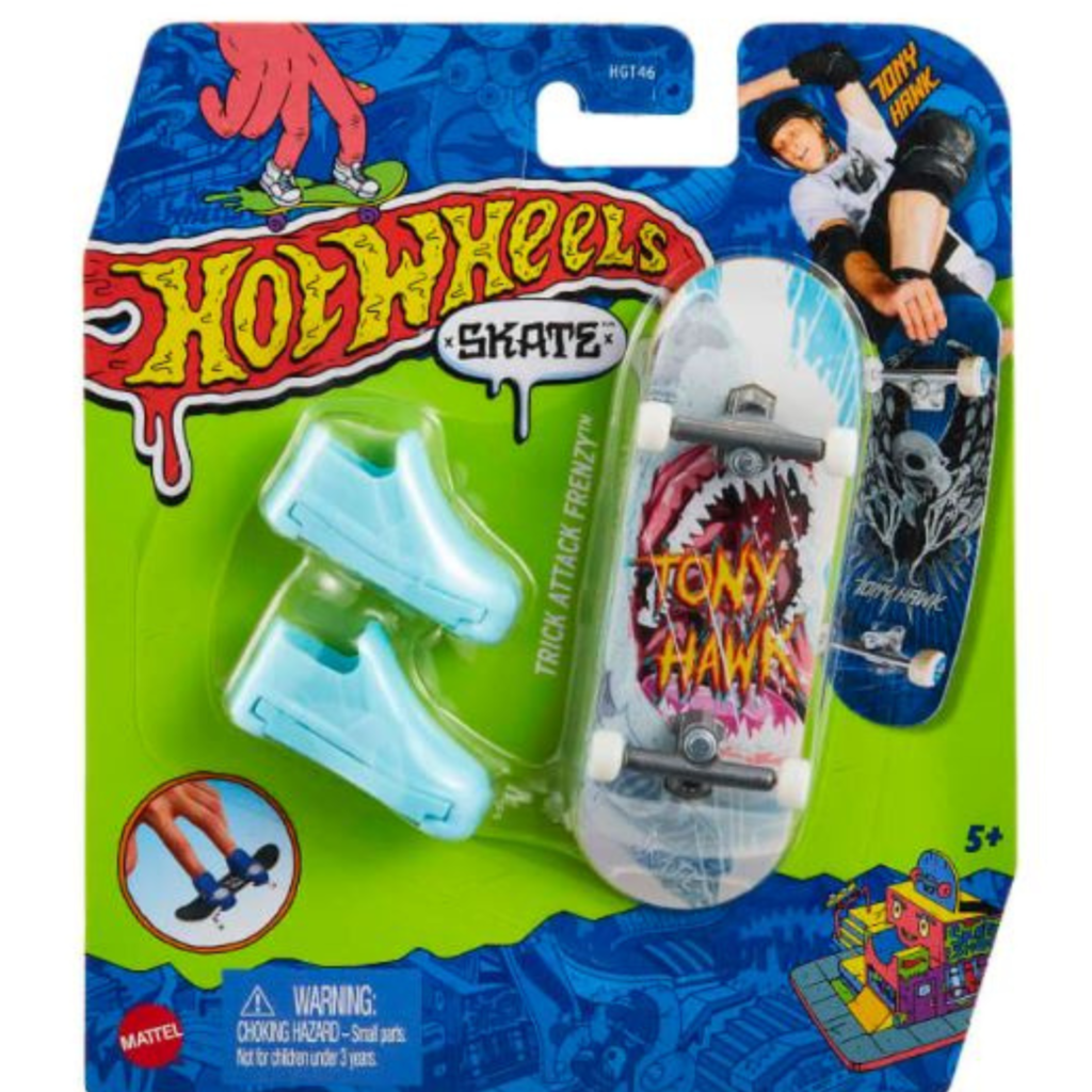 Hot Wheels Skate De Dedo Com Tenis Aranha Fantasma