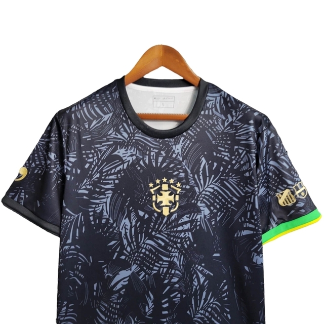 Camisa da Seleção Brasileira Preta e Dourada