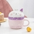 Taza de gatitos con cuchara y tapa - comprar en línea