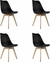 Juego de 4 Sillas Eames Acojinadas Frankfurt, Elegantes Sillas para Comedor, Oficina, Escritorio, Muebles para Recamara y Muebles para Sala, Set de 4 - (copia)