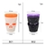 12 Vasos para shot con luz LED Craneo Halloween - ShopinistaMeta