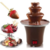 Fuente Cascada Fondue De Chocolate Derretido Maquina Fusion Eléctrica Portatil Torre Para Fiestas (3 Niveles, Cafe)