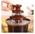 Imagen de Fuente Cascada Fondue De Chocolate Derretido Maquina Fusion Eléctrica Portatil Torre Para Fiestas (3 Niveles, Cafe)