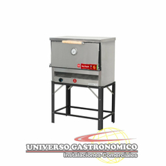 Horno pizzero 6 moldes acero c/gratinador - Sol Real