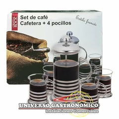 Cafetera embolo 600 cc. + jarros - Crystal Rock