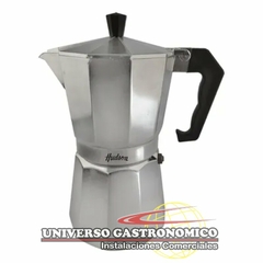 Cafetera aluminio pulido tipo italiana 9 tazas - Hudson