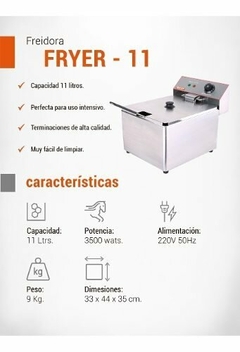 Freidora Flyer 11 lts. eléctrica - Moretti - comprar online