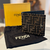 Carteira Fendi de couro com Jacquard FF - comprar online